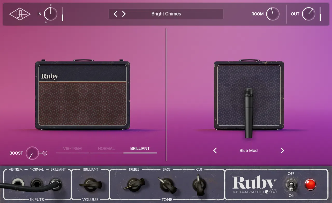 Universal Audio UAD Ruby '63 Top Boost Amplifier - Image 4
